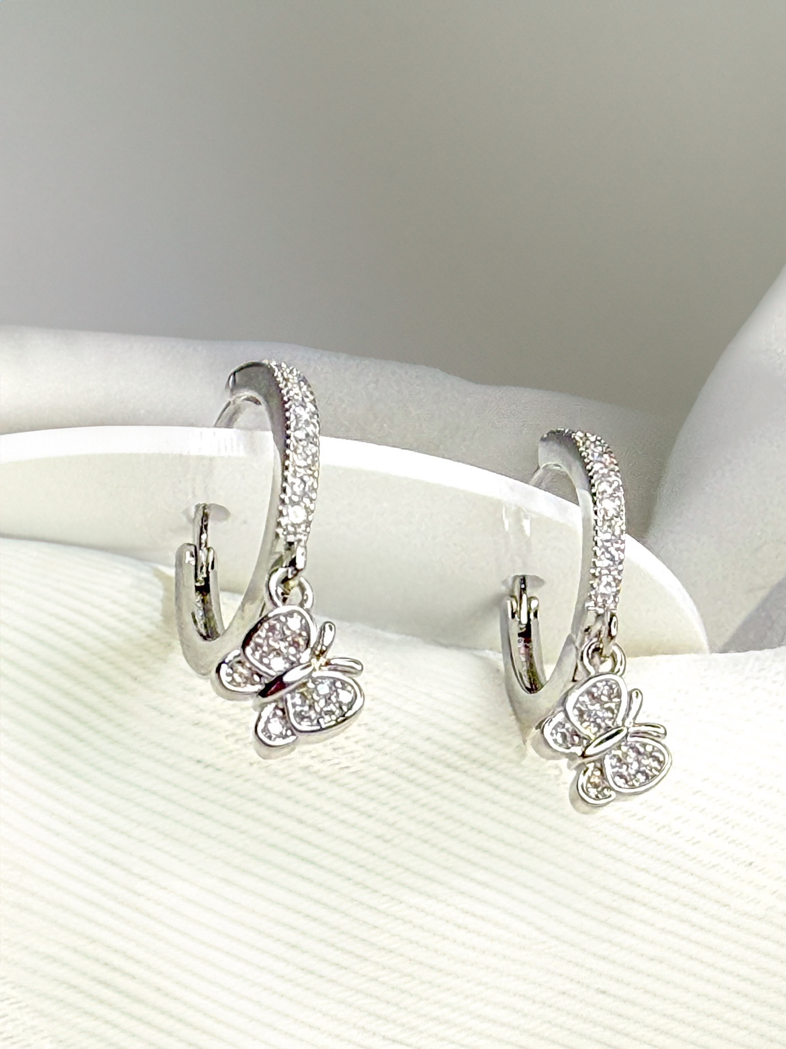 Silver Aurelian Hoops