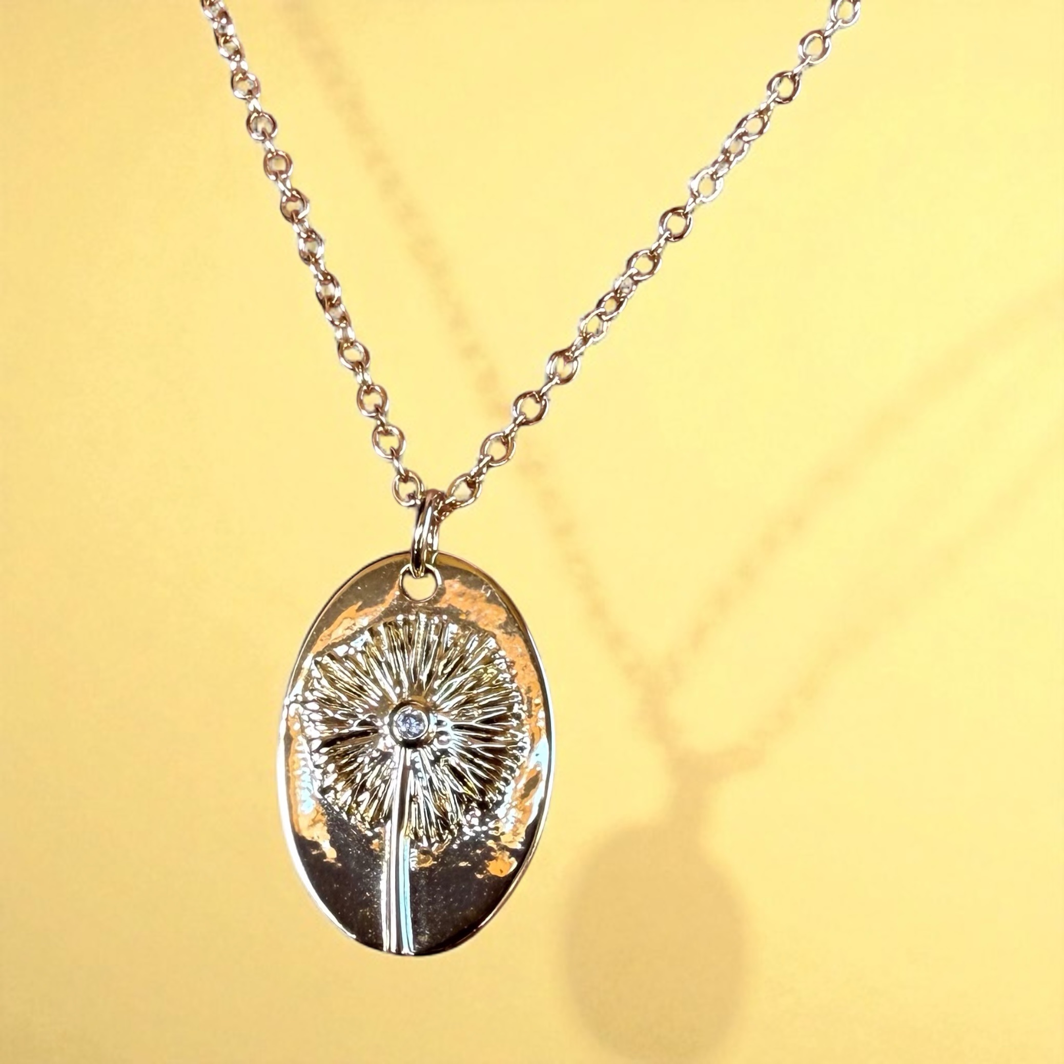 Golden Dandelion Wish Necklace - Image 7